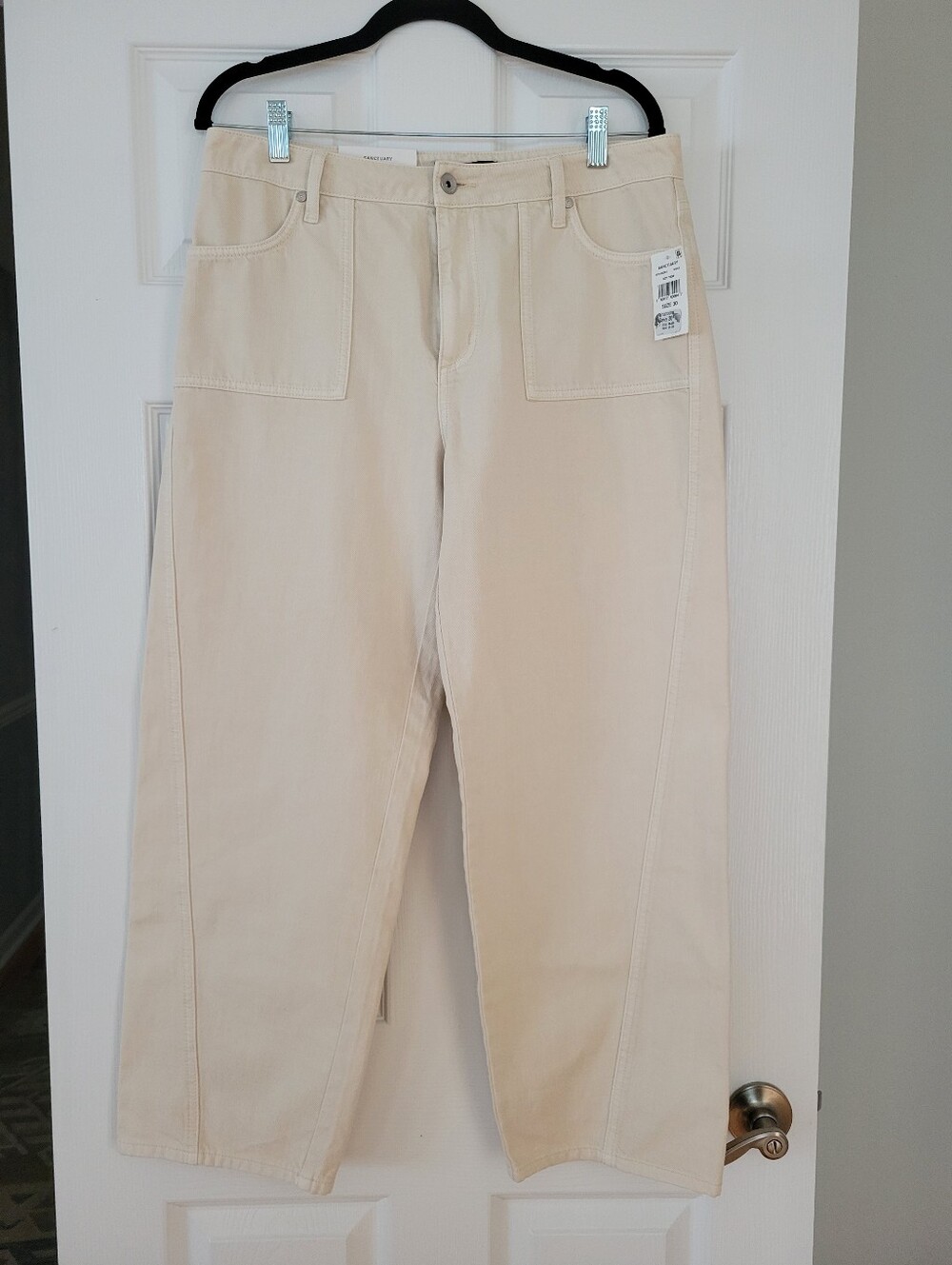 Womens NWT Sanctuary Size 30 District Column Cream Wide-Leg Pants